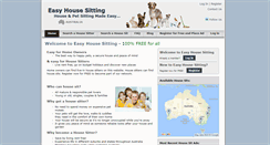 Desktop Screenshot of easyhousesitting.com