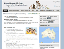 Tablet Screenshot of easyhousesitting.com